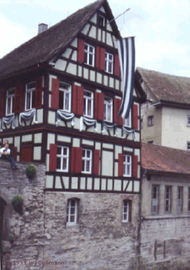 Dezent geschm�cktes Fachwerkhaus am Kocher.